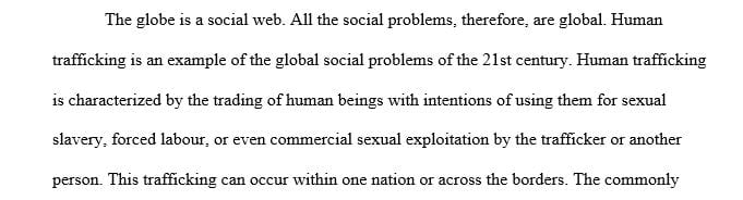 Human Trafficking: Policy Perspective and Interventions.