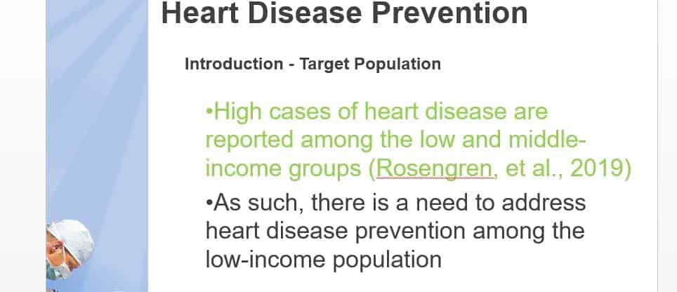 Implement your health promotion plan by conducting a face-to-face educational session