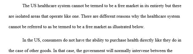 Is the United States health care system truly a free and market-based system