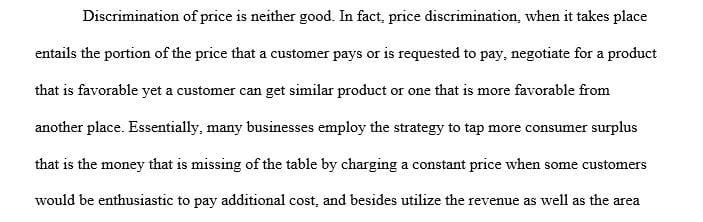 One method of price discrimination for firms is the use of coupons and rebates.