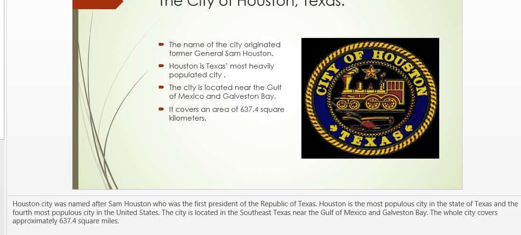 PowerPoint presentation of 15-20 slides describing the chosen community interest.