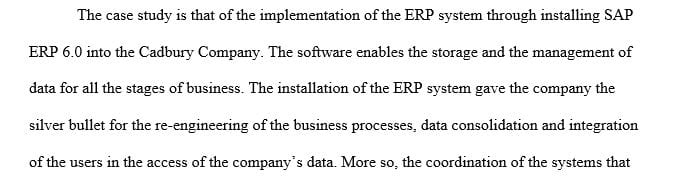 Research a company that has recently implemented a database solution in order to gain competitive advantage