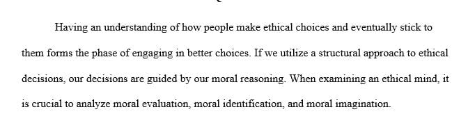 Scholarly discussion about the nature of your ethical mind