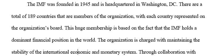 The International Monetary Fund