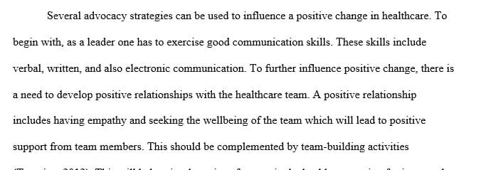 The influence of leadership can be far-reaching in practice and improving patient outcomes