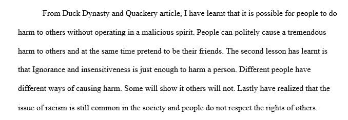 The social phenomena discussed in the article may or may not contribute to human suffering and or social disorganization