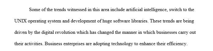 What changes in business software platforms have you experienced