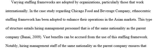 Which staffing framework do you recognize in this case study