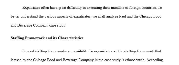 Which staffing framework do you recognize in this case study