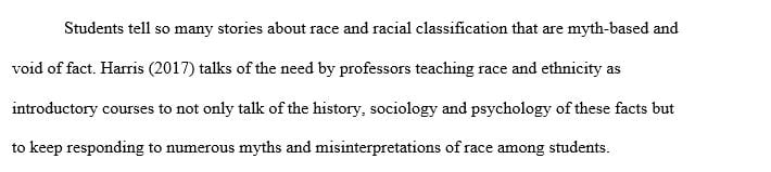 Why do people tell stories about races that are not consistent with the facts