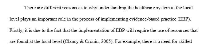 Why is understanding the health care system at the local level important
