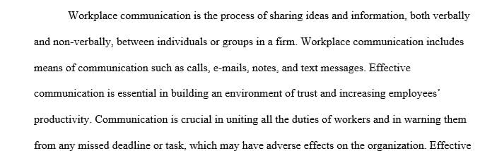 Write a 700- to 1050-word paper in which you discuss communication problems