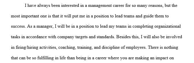 Write about your talents and how they fit your foreseen career path