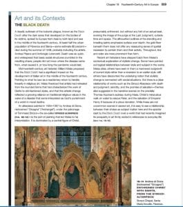 What was the impact of the Black Death on the arts