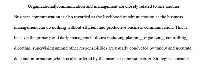 A critical look at the role of communication in modern organization management