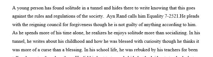 A summary of Anthem (book) and The Fountainhead (film) by Ayn Rand.