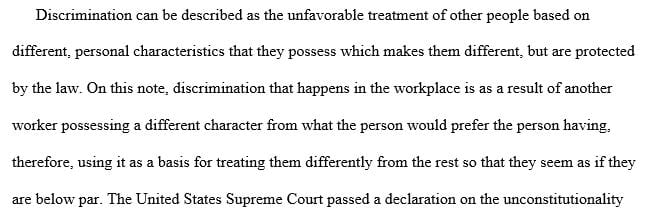 Analyze the benefits and costs of voluntarily prohibiting three to five (3-5) federal forms of discrimination prohibited