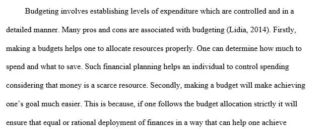 Analyze the major pros and cons of preparing annual company budgets.