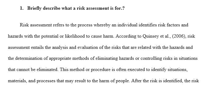 Assume you’re a Private Security professional sent to perform a risk assessment at an apartment complex
