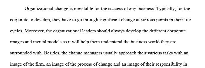 Case Study in the Managing Organizational Change textbook