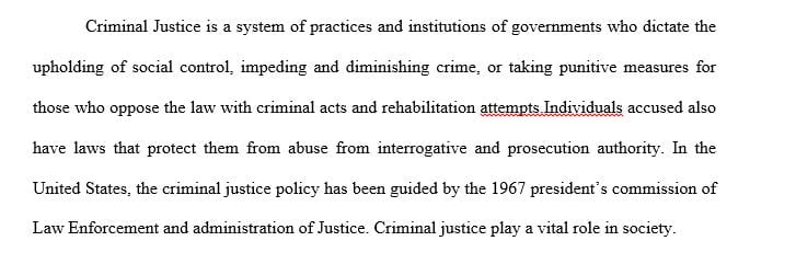 Choose a topic in criminal justice or criminology that interests you