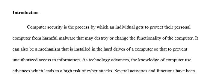 Choose any article related to computer security and summarize the article