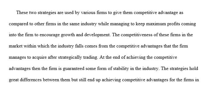 Compare and contrast the DYB and GYB strategies in terms of the ability to sustain a business in the marketplace
