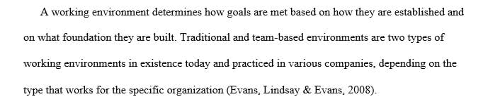 Composing a paper regarding the use of teamwork to resolve a management problem.