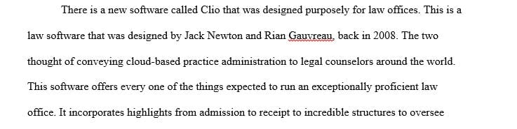 Conduct research about a recent technology development that would be of interest to law firms.