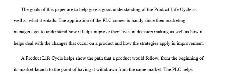 Define and discuss the PLC concept and its importance to marketing managers.