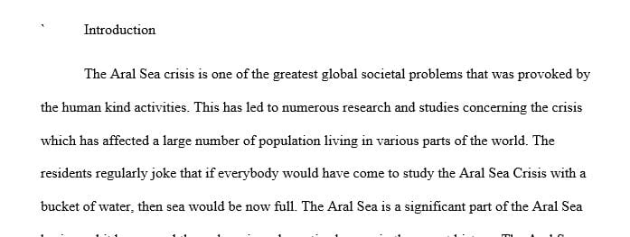 Describe background information on how that problem developed or came into existence