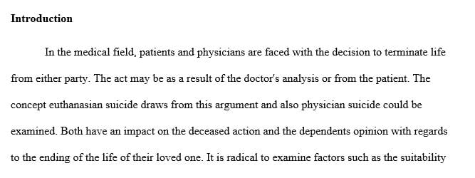 Describe the difference between euthanasia and physician-assisted suicide