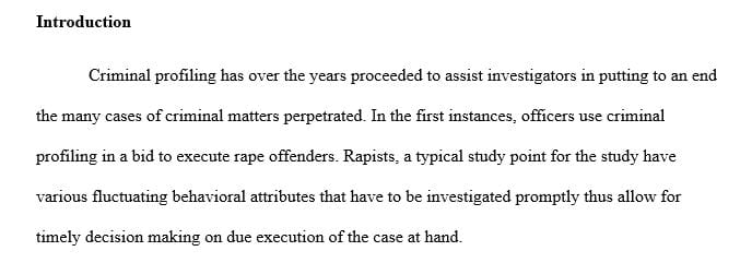 Describe the techniques used in criminal profiling and report on the accuracy of offender profiles.