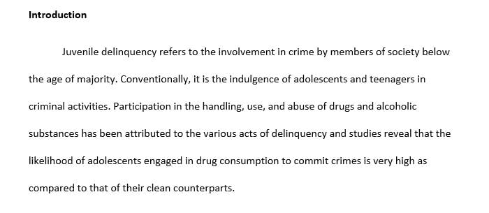 Describe your selected criminal behavior