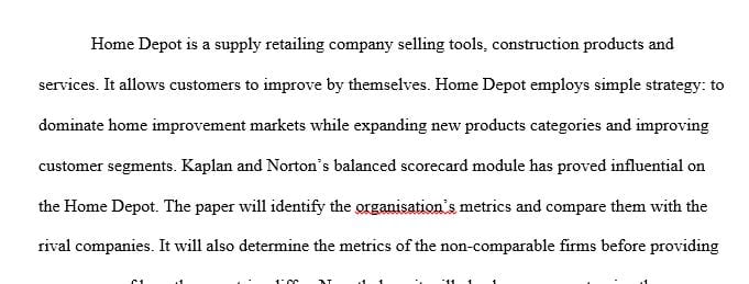 Determine the possible metrics for each quadrant for your organization.