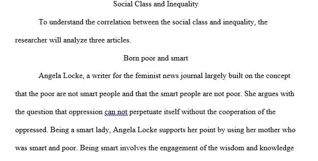 Direct assertive statement of your judgement or opinion on the issue of poverty