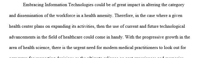 Discuss the issues in health information technology advances that will impact Healing Hands Hospital  