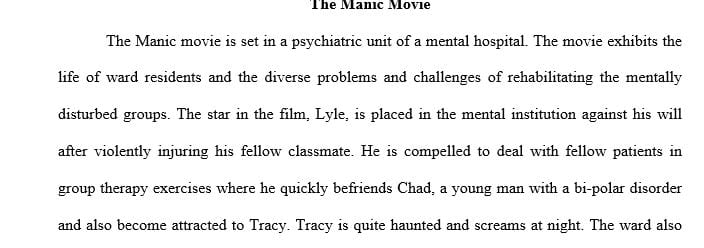 Discuss the role of the character as the group counselor and the stressors he faced