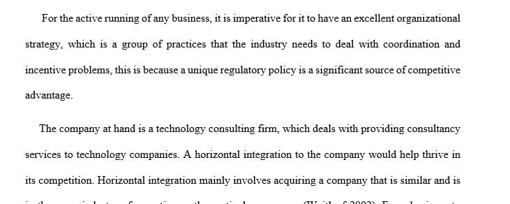 Do you think your business should vertically integrate over time