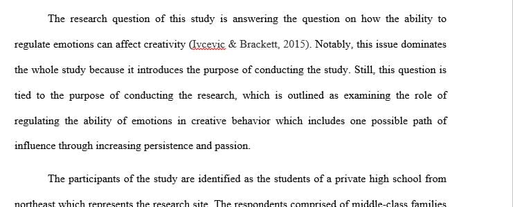 Evaluate quantitative research questions and hypotheses in research studies published  