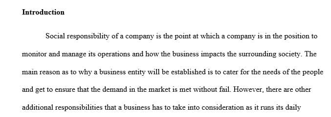 Examine the company’s social responsibility policies.