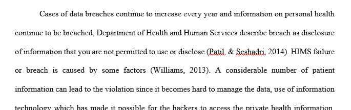 Assignment 3: Healthcare Informatics and System Breaches