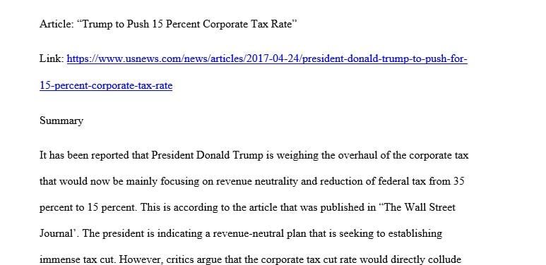 Highlighting the costs and benefits of the article’s subject using economic concepts to support your arguments