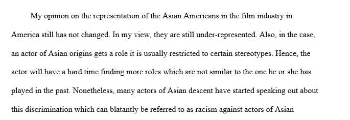 How can Theatre/TV and Film better serve the Asian American public and those issues that we see are being wrestled with