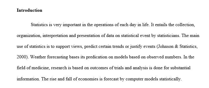 How do we use statistics in everyday life