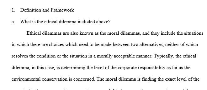 How do you define the ethical framework for addressing the ethical and legal issues