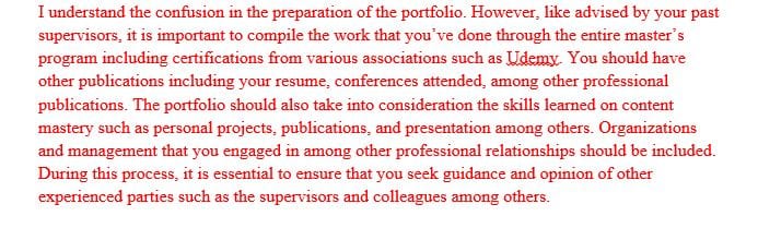 How do you plan to develop your portfolio