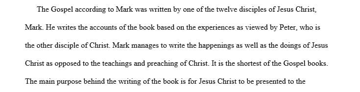 Identify any historical purpose(s) behind the writing of Mark’s and Matthew’s Gospels.