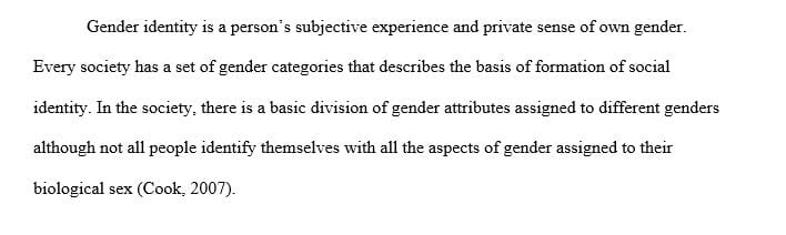 Identify any transition points or conflicts in your gender role development until now
