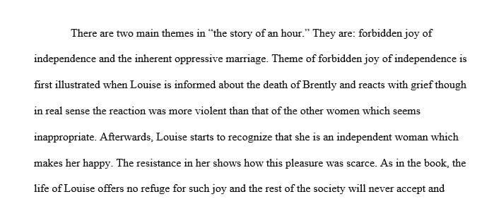 Identify at least two of the literary elements in the short story that contribute to the theme